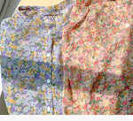 Long Sleeve Sexy Florals Pattern Chiffon Blouse Shirts