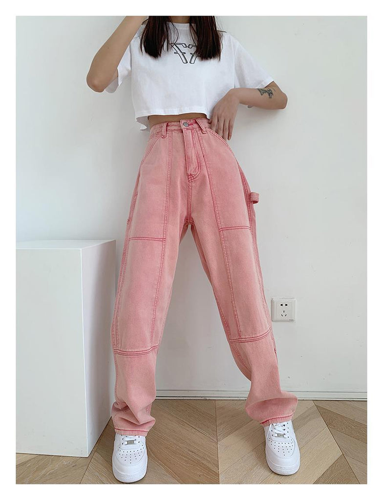 High Waist Loose Casual Straight Long Pants – Nada Outfit Land