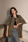 Leopard Pattern Loose Blouse Shirt