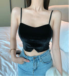 Sexy Camisole Chest Pads Crop Tops
