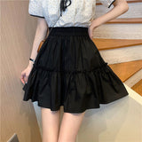 High Waist A-Line Pleated Mini Skirts