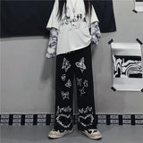 Butterfly Printed Hip Hop Long Pants