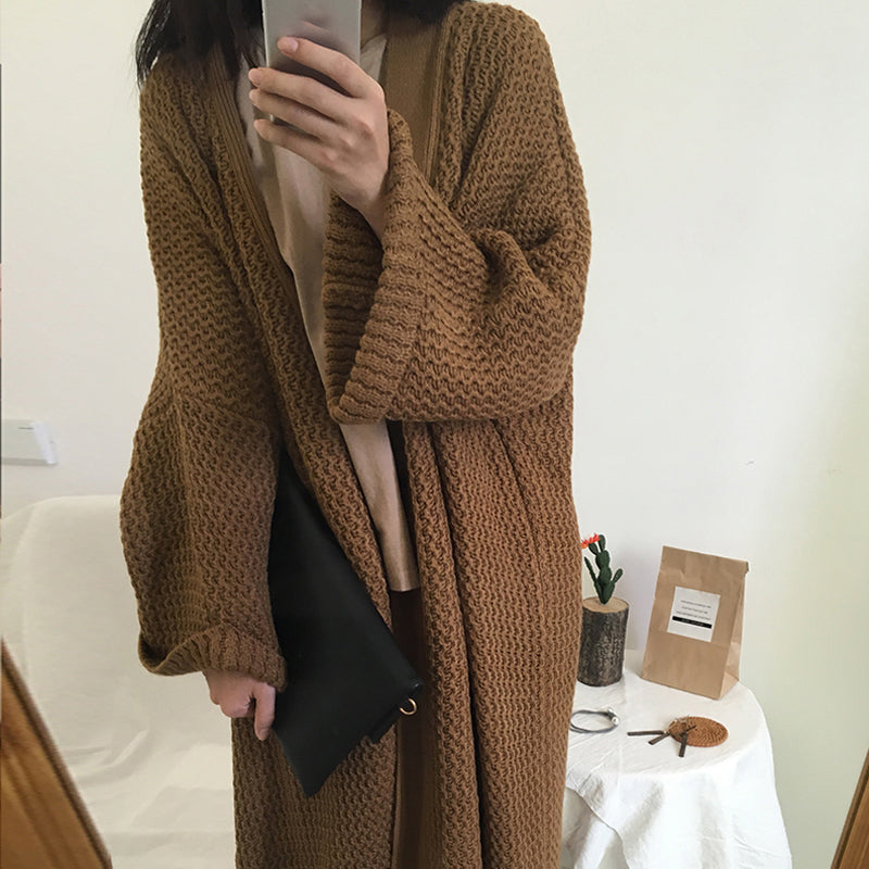 Loose Soft Warm Knitted Oversized Cardigan Sweater – Nada Outfit Land