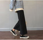 Casual Wide Leg Ankle Length Loose Pants