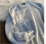 Cute Love Rabbit Pattern Loose Sweater