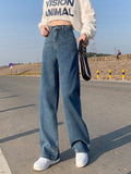 High Waist Wide Leg Loose Jeans Pants