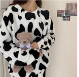 Cow Pattern Sleepwear Pajamas Set