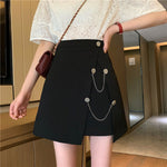 High Waist A-Line Style Chains Skirt