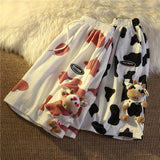 Cow Milk Pattern Sweet Casual Shorts Pants