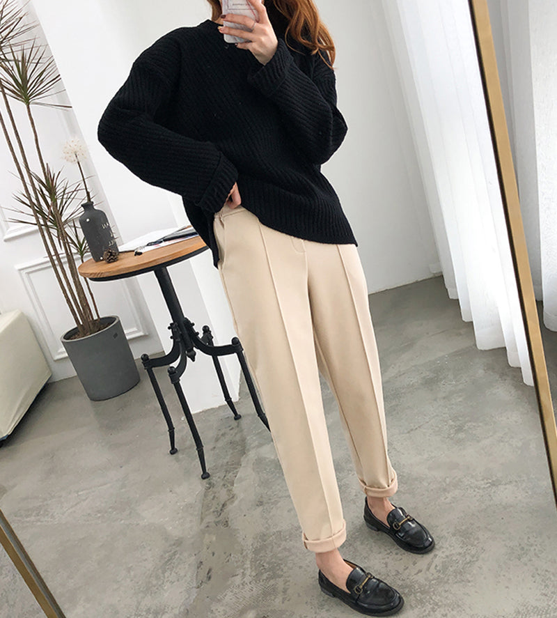 Wool Thicken Style Pencil Long Pants – Nada Outfit Land