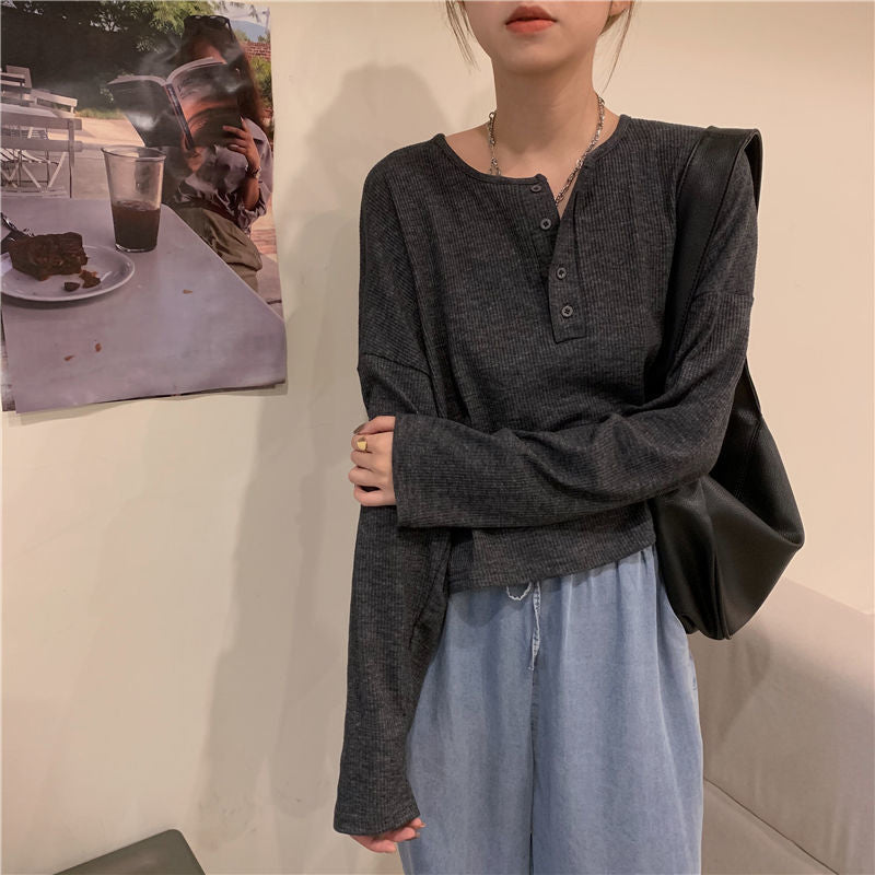 Long Sleeve Stylish Simple Shirt – Nada Outfit Land