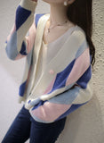 Casual Cute Colors Cardigan Sweater