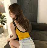Sexy Slim Backless Crop Tops