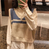 Retro Simple Basic Sleeveless Sweater