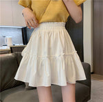 High Waist A-Line Pleated Mini Skirts