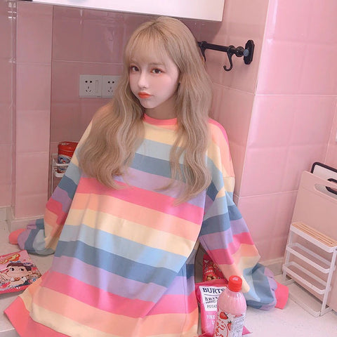 Cute Pastel Rainbow Colors Sweatshirt