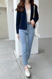 Long Sleeve Casual Cropped Blazer Jacket