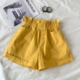 Elastic Waist Cute Colors Casual Shorts Pants