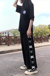 Butterfly Side Printed Loose Casual Pants