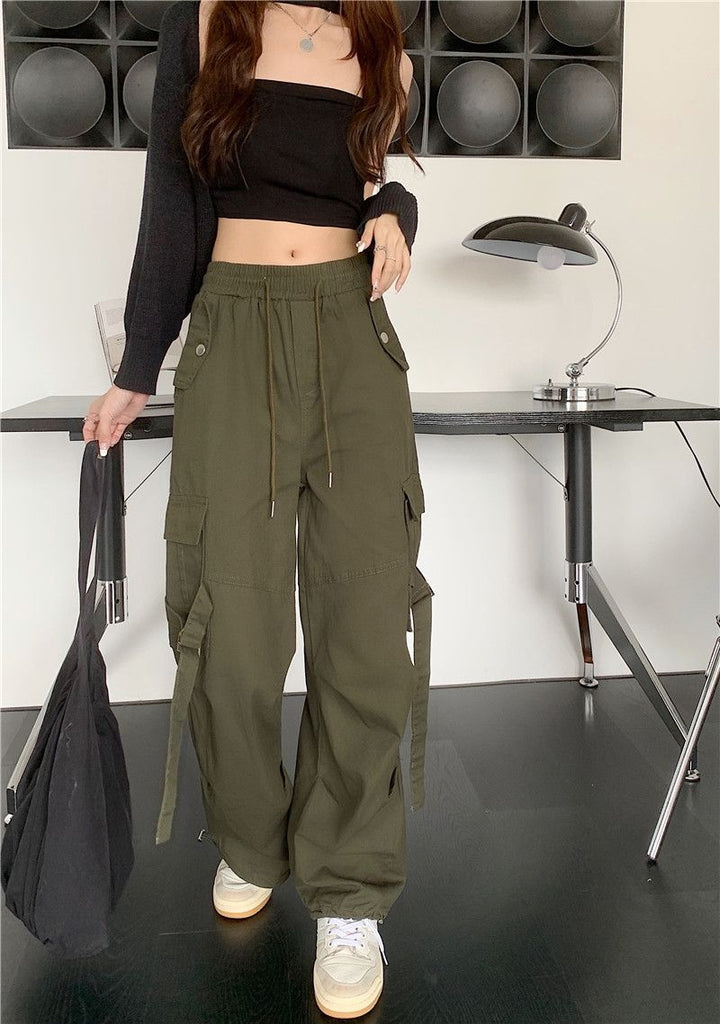 High Waist Loose Cargo Pockets Pants – Nada Outfit Land