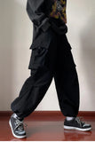 Hip Hop Wide Leg Cargo Pockets Long Pants