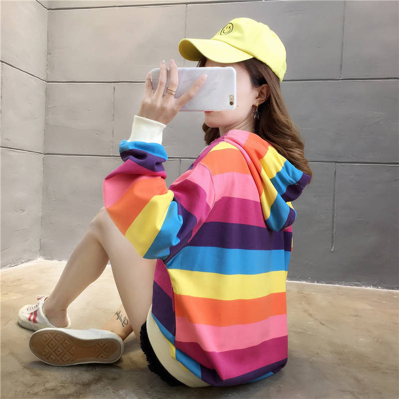 Cute Pastel Rainbow Colors Hoodie – Nada Outfit Land