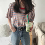 O-Neck Striped Casual Shirt