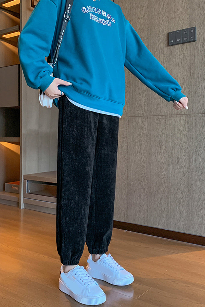 Casual Thick Corduroy Long Sweatpants – Nada Outfit Land