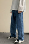 Casual Basic Long Jeans Men Pants