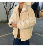 Loose Warm Zipper Fluffy Coat MEN Jacket