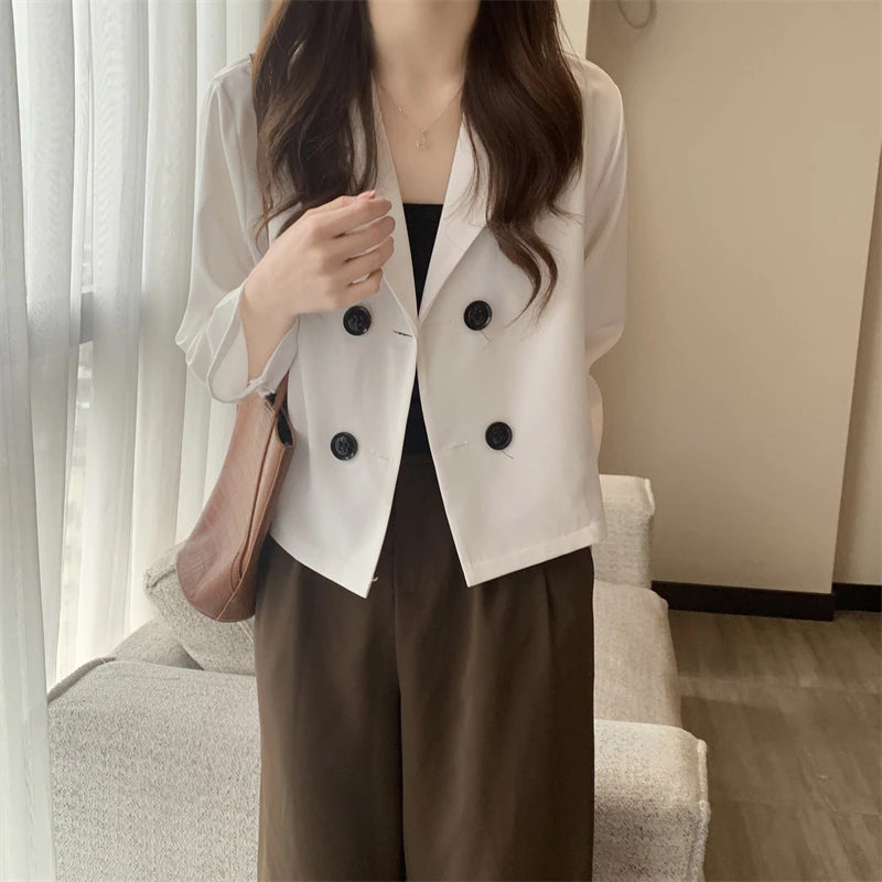 Sweet Colors Elegant Button Casual Blazers – Nada Outfit Land