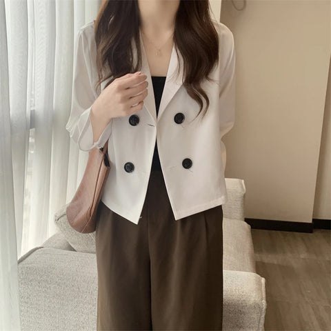 Sweet Colors Elegant Button Casual Blazers – Nada Outfit Land