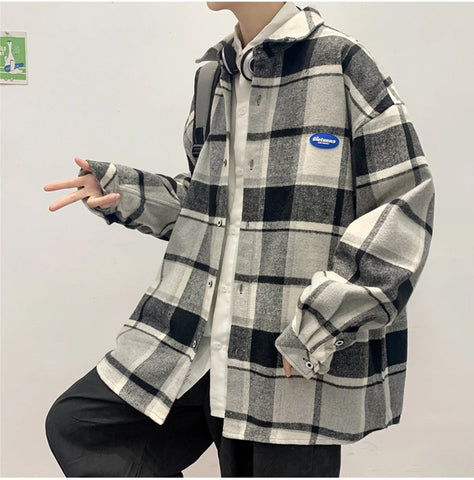 Vintage Plaid Flannel Thick Style Long Sleeve Shirt – Nada Outfit Land