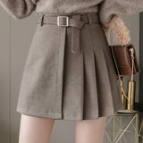 Elegant Belt Sashes A-Line Mini Skirt
